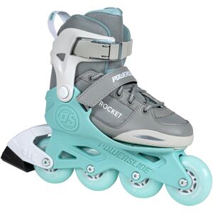 Powerslide Inlineskates »Powerslide Rocket Grey adj.« grau/türkis/weiss  29/32