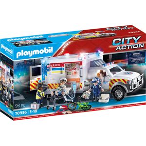 Playmobil Konstruktions-Spielset »Rettungs-Fahrzeug: US Ambulance (70936),... weiss