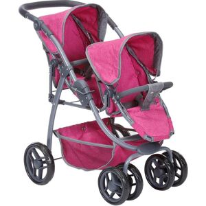 Knorrtoys® Puppen-Zwillingsbuggy »Milo - Berry« Berry