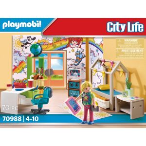 Playmobil Konstruktions-Spielset »Jugendzimmer (70988), City Life«, (70 St.) bunt