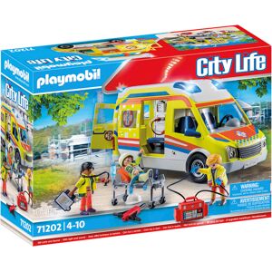 Playmobil Konstruktions-Spielset »Rettungswagen mit Licht und Sound (71202),... bunt