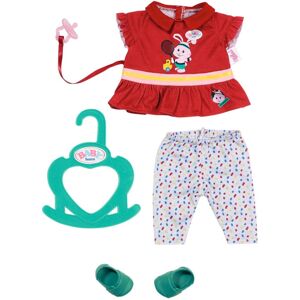 Baby Born Puppenkleidung »Little Sport Outfit rot, 36 cm«, (Set, 6 tlg.) rot/weiss/grün