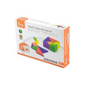 Viga® Holzspielzeug Spielbausteine »Magnetic Tangram« Mehrfarbig