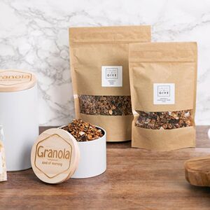 smartphoto Guten-Morgen-Geschenkset - Smart2Give Vorratsdosen mit Knuspermüesli & Kokosflocken