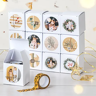 smartphoto DIY-Adventskalender Set mit Schachteln & runden Stickern - 24 Stk.