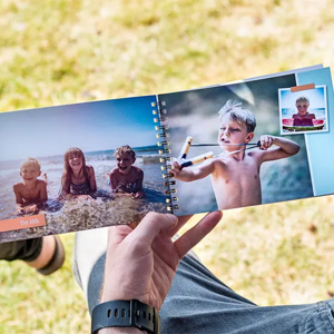 smartphoto Fotobuch Medium Quer Spiralbindung zur Hochzeit