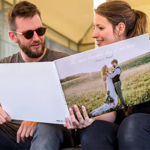 smartphoto Fotobuch XL Quer - Hardcover mit Foto zur Hochzeit