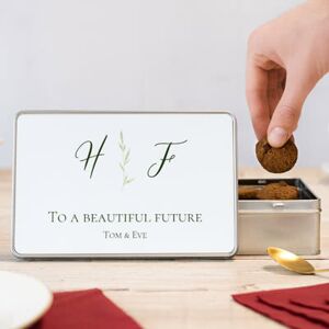 smartphoto Rechteckige Keksdose mit Generous Keksen zur Hochzeit
