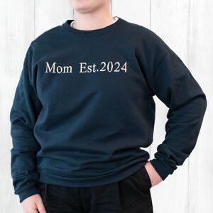 smartphoto Sweatshirt Unisex Marineblau mit Stickerei M für den Mann oder Freund