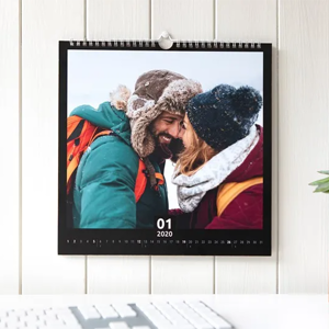 smartphoto Wandkalender Quadratisch zu Weihnachten