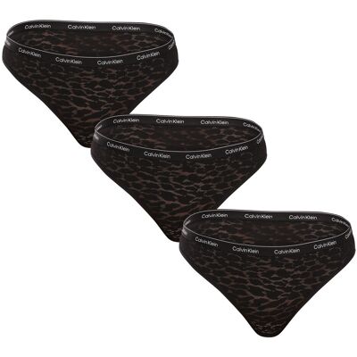 3PACK dámské kalhotky brazilky Calvin Klein černé (QD5225E-UB1) XL 3PACK dámské kalhotky brazilky Calvin Klein černé (QD5225E-UB1) XL