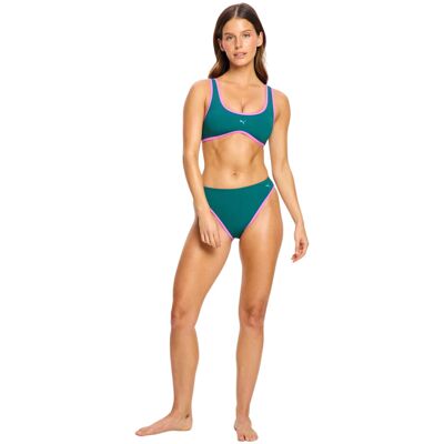 Plavky Puma Modibodi Scoop Bikini Top Emerald Ice horní díl (PPMSBTEI) XS Plavky Puma Modibodi Scoop Bikini Top Emerald Ice horní díl (PPMSBTEI) XS