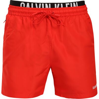 Pánské plavky Calvin Klein červené (N61015-3T5) M Pánské plavky Calvin Klein červené (N61015-3T5) M