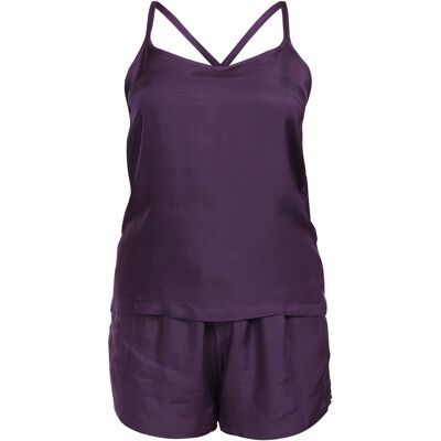 Dámské pyžamo Calvin Klein fialové (QS7153E-LL8) S Dámské pyžamo Calvin Klein fialové (QS7153E-LL8) S