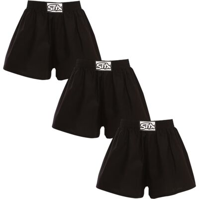 3PACK dětské trenky Styx klasická guma černé (3J0960) 12-14 let 3PACK dětské trenky Styx klasická guma černé (3J0960) 12-14 let