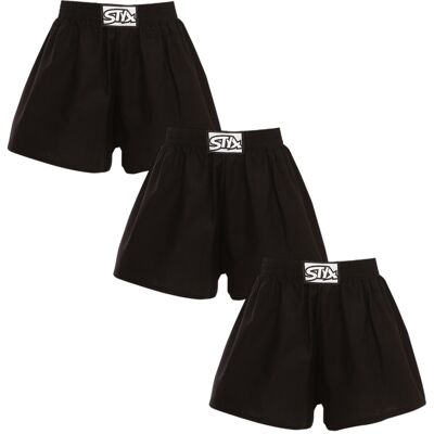 3PACK dětské trenky Styx klasická guma černé (3J0960) 6-8 let 3PACK dětské trenky Styx klasická guma černé (3J0960) 6-8 let