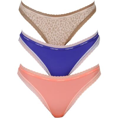 3PACK dámské kalhotky Calvin Klein vícebarevné (QD3804E-W4V) L 3PACK dámské kalhotky Calvin Klein vícebarevné (QD3804E-W4V) L