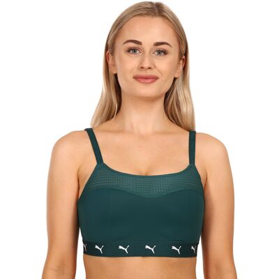 Dámská sportovní podprsenka Puma zelená (701219634 002) XL Dámská sportovní podprsenka Puma zelená (701219634 002) XL