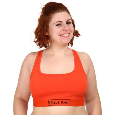 Dámská podprsenka Calvin Klein nadrozměr oranžová (QF6823E-3CI) XXL Dámská podprsenka Calvin Klein nadrozměr oranžová (QF6823E-3CI) XXL