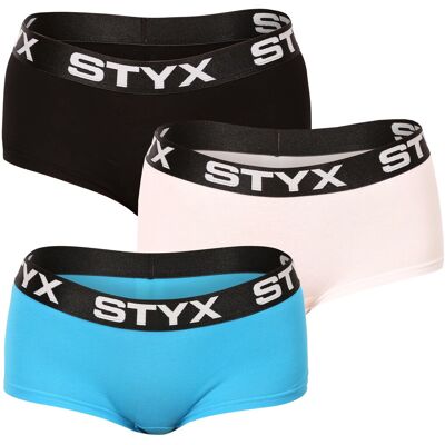 3PACK dámské kalhotky Styx s nohavičkou vícebarevné (3IN96019) M 3PACK dámské kalhotky Styx s nohavičkou vícebarevné (3IN96019) M