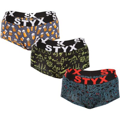3PACK dámské kalhotky Styx art s nohavičkou vícebarevné (3IN12672) XL 3PACK dámské kalhotky Styx art s nohavičkou vícebarevné (3IN12672) XL