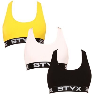 3PACK dámská podprsenka Styx sport vícebarevná (3IP09018) XL 3PACK dámská podprsenka Styx sport vícebarevná (3IP09018) XL