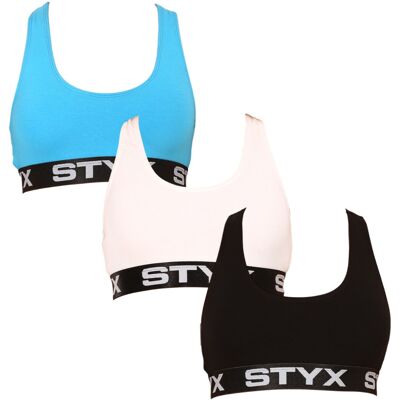3PACK dámská podprsenka Styx sport vícebarevná (3IP09019) L 3PACK dámská podprsenka Styx sport vícebarevná (3IP09019) L
