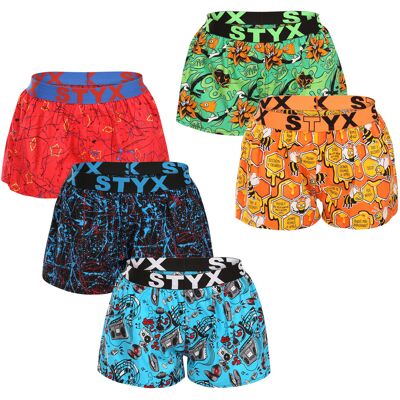 5PACK dámské trenky Styx art sportovní guma vícebarevné (5T1367834) XL 5PACK dámské trenky Styx art sportovní guma vícebarevné (5T1367834) XL