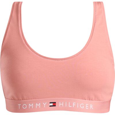 Dámská podprsenka Tommy Hilfiger růžová (UW0UW04143 TJ5) M Dámská podprsenka Tommy Hilfiger růžová (UW0UW04143 TJ5) M