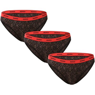 3PACK dámské kalhotky HUGO černé (50535254 002) S 3PACK dámské kalhotky HUGO černé (50535254 002) S