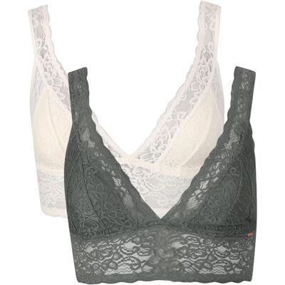2PACK dámská podprsenka Dorina Lana Bralette vícebarevná (D002217LA080-2X0118) XXL 2PACK dámská podprsenka Dorina Lana Bralette vícebarevná (D002217LA080-2X0118) XXL