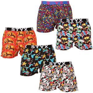 5PACK pánské trenky Styx art sportovní guma vícebarevné (5B1460134) M 5PACK pánské trenky Styx art sportovní guma vícebarevné (5B1460134) M