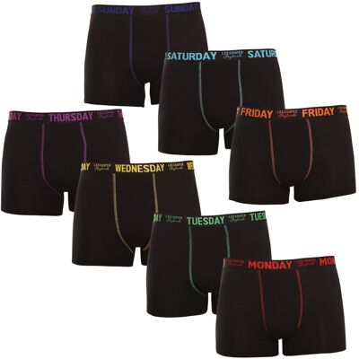 7PACK pánské boxerky Lee Cooper černé (LCUBOX7P0110-1769913) 3XL 7PACK pánské boxerky Lee Cooper černé (LCUBOX7P0110-1769913) 3XL