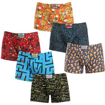 6PACK pánské boxerky Styx long art klasická guma vícebarevné (6F12697124) XXL 6PACK pánské boxerky Styx long art klasická guma vícebarevné (6F12697124) XXL