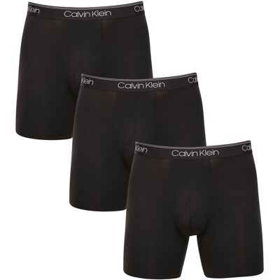 3PACK pánské boxerky Calvin Klein černé (NB2570A-UB1) M 3PACK pánské boxerky Calvin Klein černé (NB2570A-UB1) M