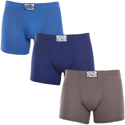 3PACK pánské boxerky Styx long klasická guma vícebarevné (3F96837) XXL 3PACK pánské boxerky Styx long klasická guma vícebarevné (3F96837) XXL