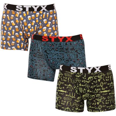 3PACK pánské boxerky Styx long art sportovní guma vícebarevné (3U12672/2) L 3PACK pánské boxerky Styx long art sportovní guma vícebarevné (3U12672/2) L