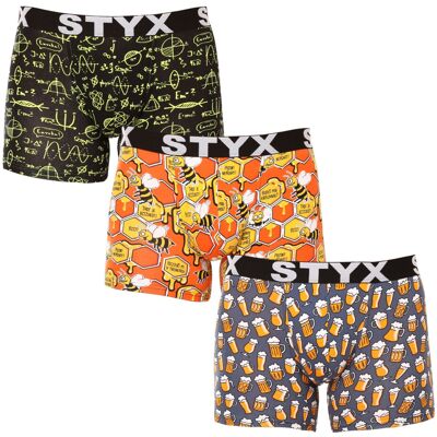 3PACK pánské boxerky Styx long art sportovní guma vícebarevné (3U13724) XXL 3PACK pánské boxerky Styx long art sportovní guma vícebarevné (3U13724) XXL