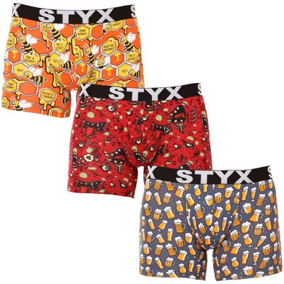 3PACK pánské boxerky Styx long art sportovní guma vícebarevné (3U13714) XXL 3PACK pánské boxerky Styx long art sportovní guma vícebarevné (3U13714) XXL