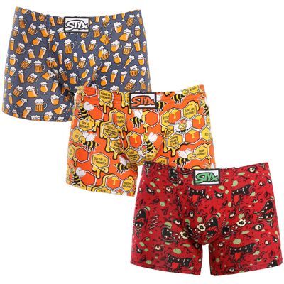 3PACK pánské boxerky Styx long art klasická guma vícebarevné (3F13714) XXL 3PACK pánské boxerky Styx long art klasická guma vícebarevné (3F13714) XXL