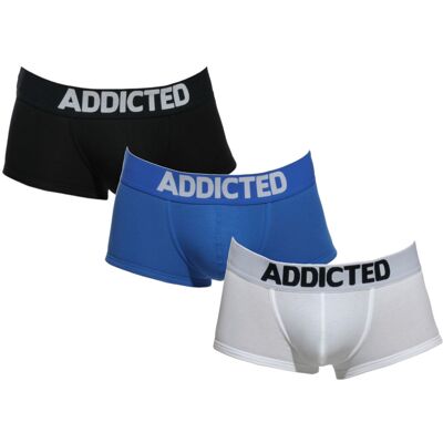 3PACK pánské boxerky Addicted vícebarevné (AD421P-3COL) S 3PACK pánské boxerky Addicted vícebarevné (AD421P-3COL) S