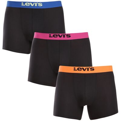 3PACK pánské boxerky Levis černé (701229547 001) XL 3PACK pánské boxerky Levis černé (701229547 001) XL