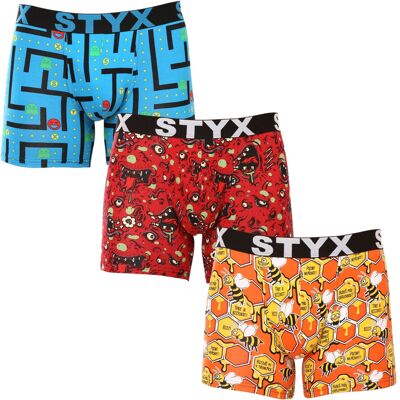 3PACK pánské boxerky Styx long art sportovní guma vícebarevné (3U12914) XXL 3PACK pánské boxerky Styx long art sportovní guma vícebarevné (3U12914) XXL
