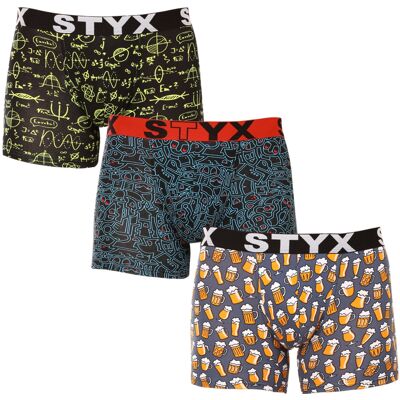 3PACK pánské boxerky Styx long art sportovní guma vícebarevné (3U12672) XXL 3PACK pánské boxerky Styx long art sportovní guma vícebarevné (3U12672) XXL
