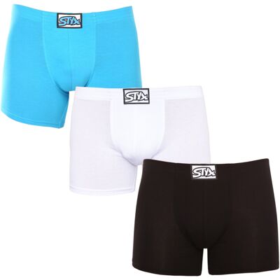 3PACK pánské boxerky Styx long klasická guma vícebarevné (3F96019) XXL 3PACK pánské boxerky Styx long klasická guma vícebarevné (3F96019) XXL