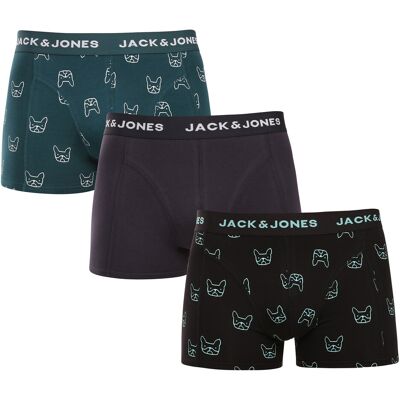 3PACK pánské boxerky Jack and Jones vícebarevné (12275817) XXL 3PACK pánské boxerky Jack and Jones vícebarevné (12275817) XXL