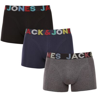 3PACK pánské boxerky Jack and Jones vícebarevné (12243393) XXL 3PACK pánské boxerky Jack and Jones vícebarevné (12243393) XXL
