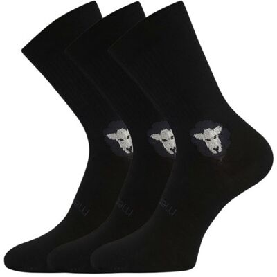 3PACK ponožky VoXX merino černé (Barefootan merino-black) XL 3PACK ponožky VoXX merino černé (Barefootan merino-black) XL
