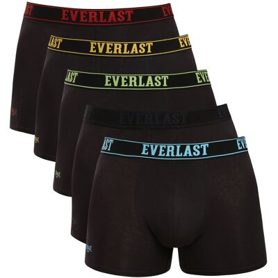 5PACK pánské boxerky Everlast černé (BM005-01) L 5PACK pánské boxerky Everlast černé (BM005-01) L