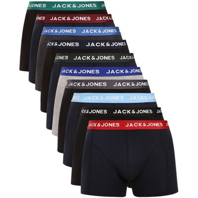 10PACK pánské boxerky Jack and Jones vícebarevné (12189937-navy/black) XL 10PACK pánské boxerky Jack and Jones vícebarevné (12189937-navy/black) XL